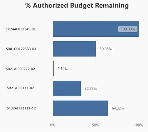 % Authorized Budget Remaining